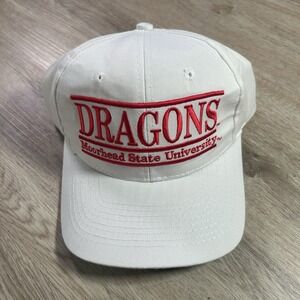 VTG Moorhead State Dragons Snapback Hat‎ College The Game Bar Line White Cap